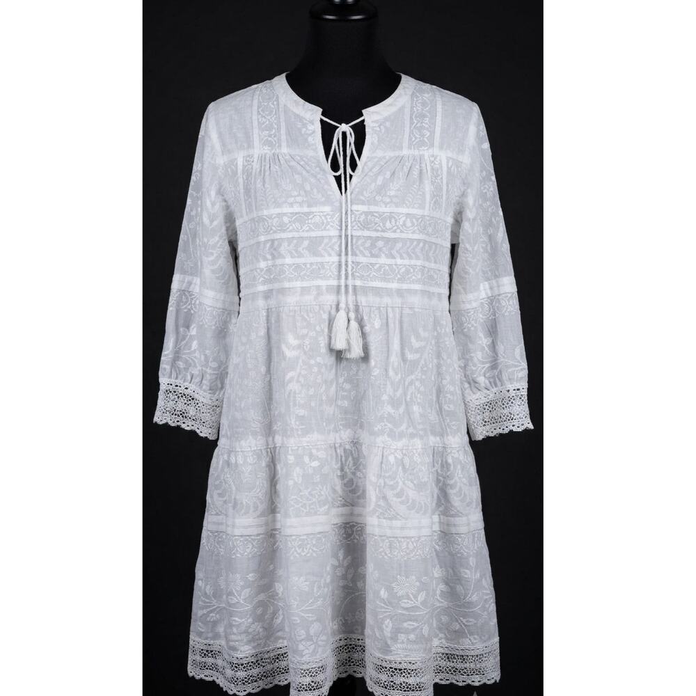 Lola Australia Off White Dress Size Small Ladies V Neckline